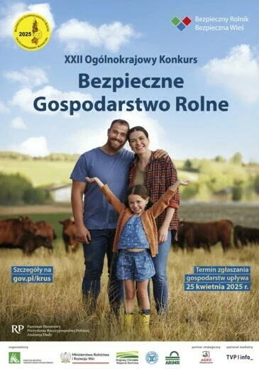 Plakat - XXII Konkursie Bezpieczne Gospodarstwo Rolne