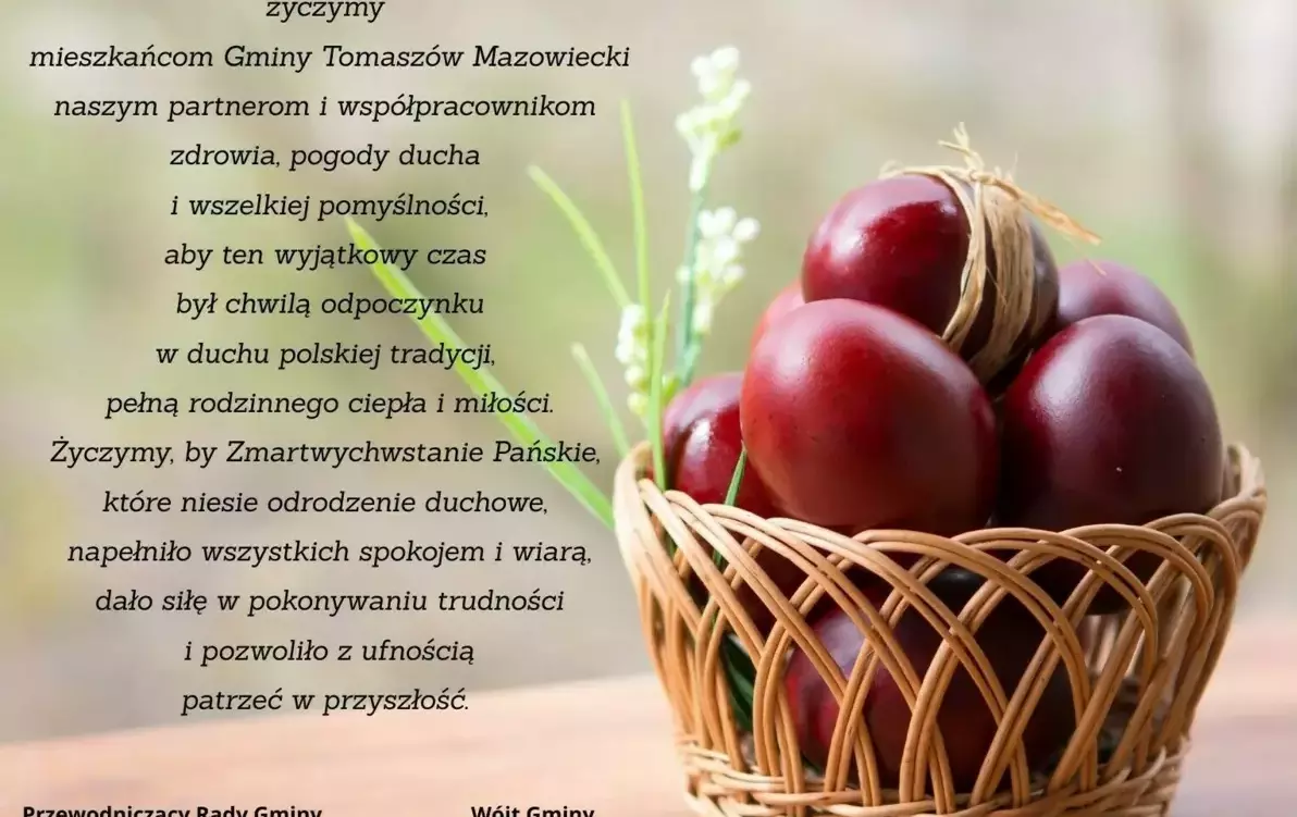 Kartka - Życzenia Wielkanocne 2025 r.